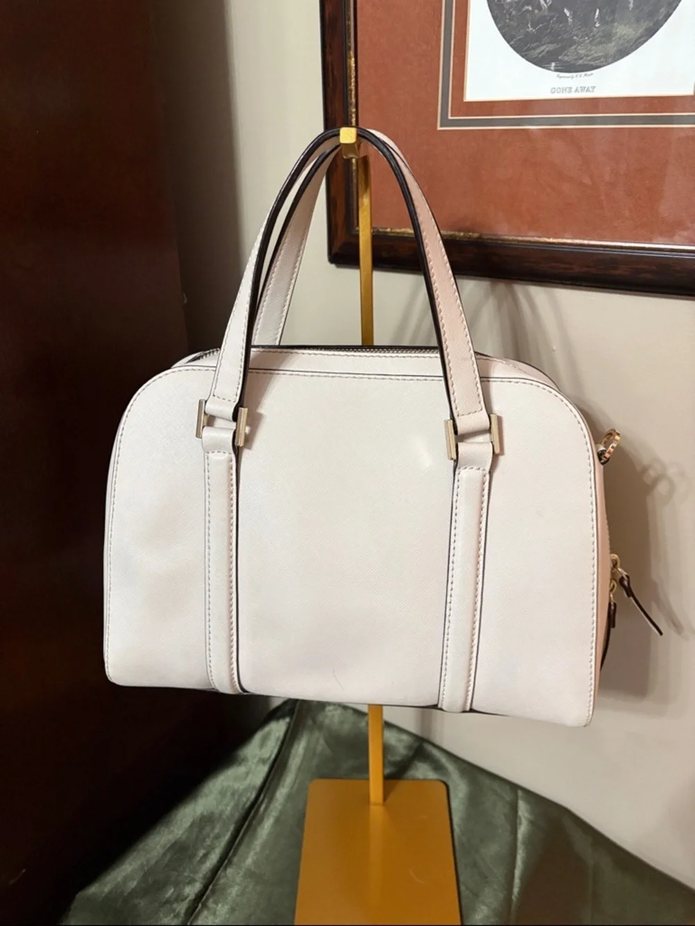 Kate Spade Small Felix Lane Satchel saffiano leather dome bag